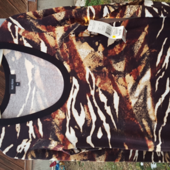 NWT Vintage Karen Kane Long Sleeved Zebra , Animal Print, Scoop Neck Dress,SZ M - Picture 5 of 7